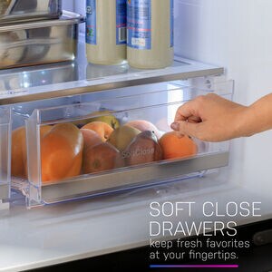 GE Profile 36 in. 23.2 cu. ft. Smart Counter Depth 4-Door French Door Refrigerator with Internal Water AutoFill Pitcher - Fingerprint Resistant Stainless, , hires