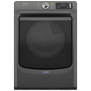 Maytag Pet Pro 27 in. 7.4 cu. ft. Smart Stackable Gas Dryer with Sensor Dry, Sanitize & Steam Cycle - Volcano Black