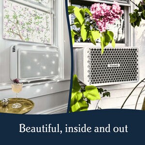 Windmill WhisperTech 8,000 BTU 115V Smart Energy Star Window Air Conditioner with Inverter, 3 Fan Speeds, Sleep Mode & Remote Control - White, , hires