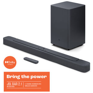 JBL - 2.1ch Soundbar with Wireless Subwoofer - Black, , hires