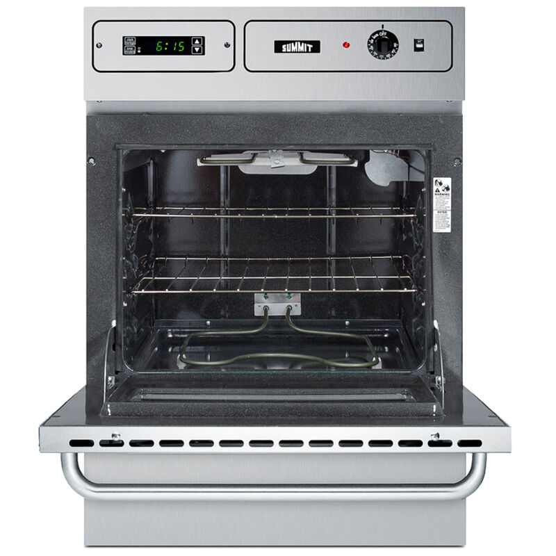 Summit 24 in. 2.9 cu. ft. Electric Single Wall Oven - Stainless Steel, , hires