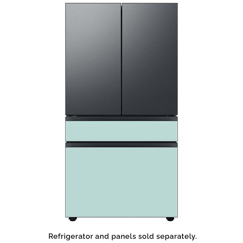 Samsung BESPOKE 4-Door French Door Bottom Panel for Refrigerators - Morning Blue Glass, , hires