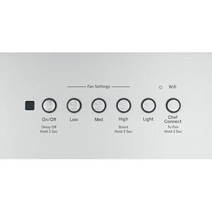 GE 36 in. Smart Convertible Standard Style Range Hood with 610 CFM, 4 Fan Speeds & 3 LED Lights - Stainless Steel, , hires