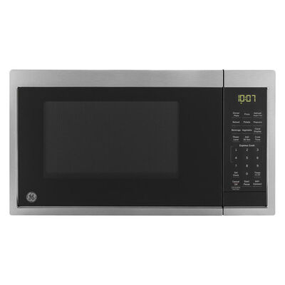 GE 19 in. 0.9 cu.ft Countertop Smart Microwave with 10 Power Levels - Stainless Steel | JES1097SMSS