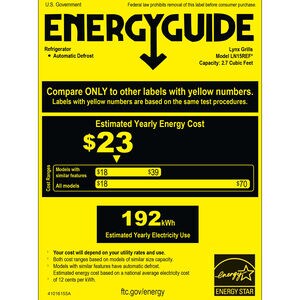 Lynx Professional Series 15 in. 2.7 cu. ft. Outdoor Undercounter Refrigerator - Stainless Steel, , hires