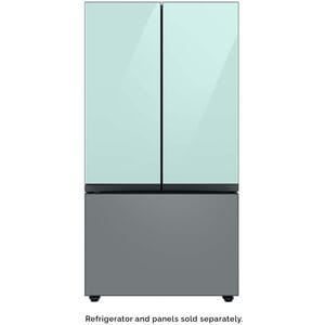 Samsung BESPOKE 3-Door French Door Top Panel for Refrigerators - Morning Blue Glass, , hires