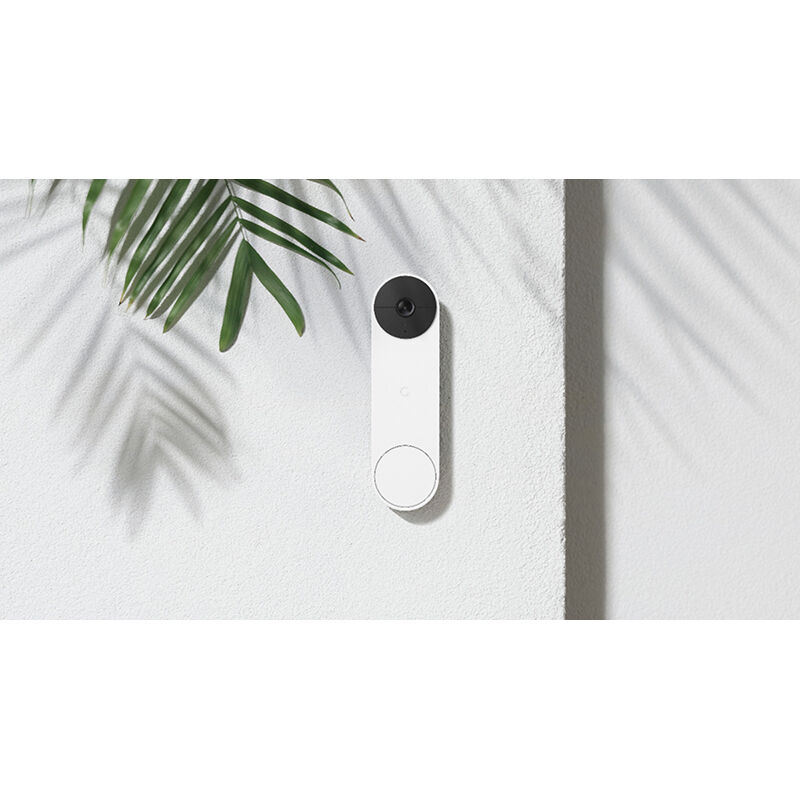 Google Nest Battery Powered 1080p Video Doorbell - Snow, , hires