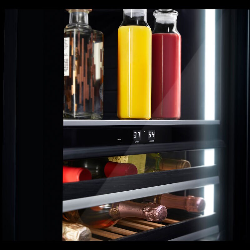 JennAir 24 in. 5.0 cu. ft. Built-In Beverage Center with Fixed Shelves & Digital Control Right Hinged - Custom Panel Ready, , hires