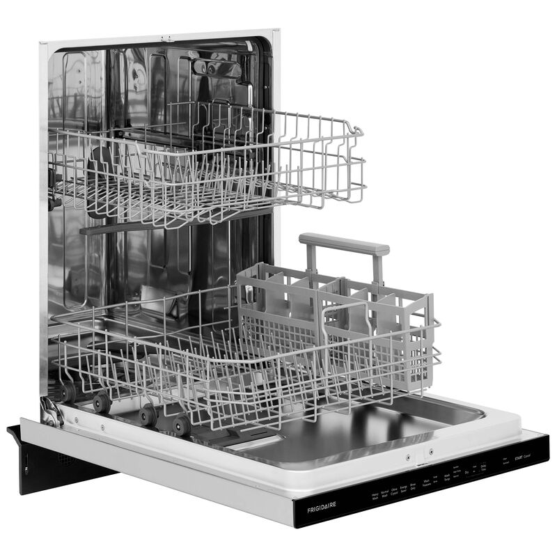 Frigidaire 24 in. Built-In Dishwasher with Top Control, 51 dBA Sound Level, 12 Place Settings, 5 Wash Cycles & Sanitize Cycle - Stainless Steel, , hires