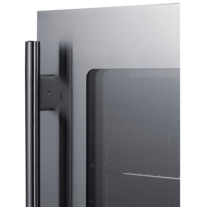 Summit 24 in. Built-In/Freestanding 3.2 cu. ft. Compact Beverage Center with Adjustable Shelves & Digital Control - Stainless Steel, , hires