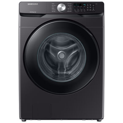 Samsung 27 in. 5.1 cu. ft. Smart Stackable Front Load Washer with Vibration Reduction Technology - Brushed Black | WF51CG8000AV
