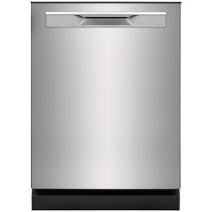 Frigidaire Gallery 24 in. Built-In Dishwasher with Top Control, 52 dBA Sound Level, 14 Place Settings, 5 Wash Cycles & Sanitize Cycle - Stainless Steel, Stainless Steel, hires