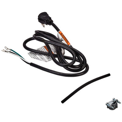 Whirlpool Dishwasher Power Cord Kit, Right Angle - Black | W11365014