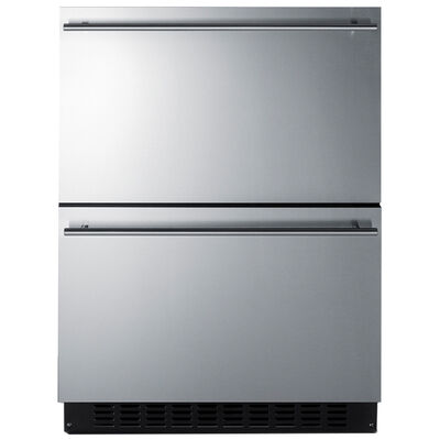 Summit 24 in. 3.1 cu. ft. Refrigerator Drawer - Stainless Steel | ASDR2414