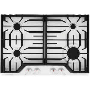 Frigidaire 30 in. Gas Cooktop with 4 Sealed Burners - White, White, hires