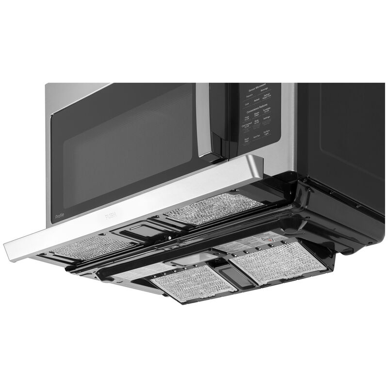 GE Profile 30" 2.2 Cu. Ft. Over-the-Range Microwave with 10 Power Levels, 400 CFM & Sensor Cooking Controls - Stainless Steel, , hires