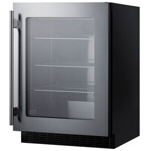 Summit 24 in. Built-In/Freestanding 3.2 cu. ft. Compact Beverage Center with Adjustable Shelves & Digital Control - Stainless Steel, , hires