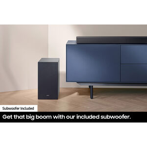 Samsung 2.1 Channel Sound Bar with Bluetooth & Wireless Subwoofer - Titan Black, , hires
