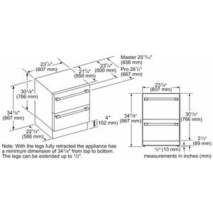 Thermador 24 in. 4.4 cu. ft. Double Refrigerator Drawers with Professional handles - Stainless Steel, , hires