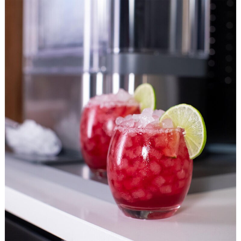 GE Profile 13 in. Smart Ice Maker with 3 lb. Ice Storage & Digital Control - Black Stainless, , hires