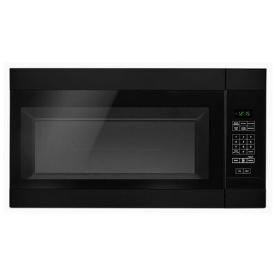 Amana 30 in. 1.6 cu. ft. Over-the-Range Microwave with 10 Power Levels & 300 CFM - Black | AMV2307PFB