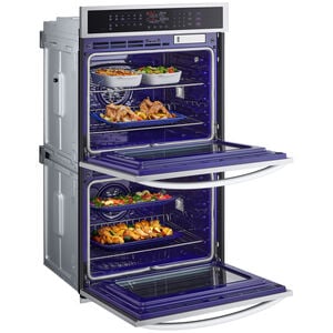 LG 30 in. 9.4 cu. ft. Smart Front Control SteamElectric Double Wall Oven with True European Convection - PrintProof Stainless Steel, , hires