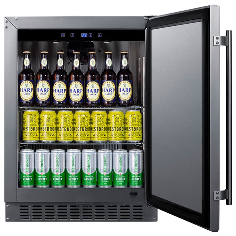 Summit 24 in. 3.1 cu. ft. Undercounter Refrigerator - Stainless Steel, , hires