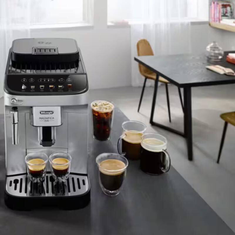 De Longhi Magnifica Evo Espresso Machine - Silver Black | P.C.