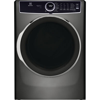 Electrolux 600 Series 27 in. 8.0 cu. ft. Stackable Gas Dryer with LuxCare Dry, Instant Refresh, Perfect Steam & Sanitize Cycle - Titanium | ELFG7637AT