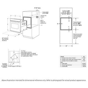 Cafe Minimal Series 30 in. 5 cu. ft. Smart Electric Single Wall Oven with True European Convection - Platinum Glass, Platinum Glass, hires