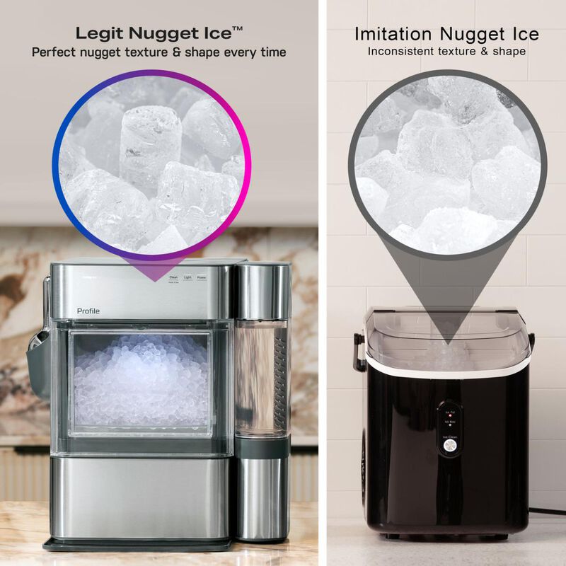 GE Profile 14 in. Smart Ice Maker with 3 lb. Ice Storage & Digital Control - Carbon Black, , hires