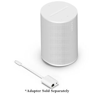 Sonos Era 100 Wireless Compact Home Speaker - White, White, hires