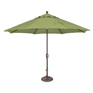 Catalina 11' Octagon Push Button Market Umbrella in Sunbrella Fabric - Ginkgo, , hires
