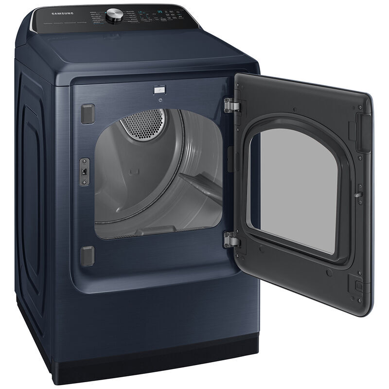 Samsung 27 in. 7.4 cu. ft. Smart Gas Dryer with Pet Care Dry, Sensor Dry, Sanitize & Steam Cycle - Brushed Navy, Brushed Navy, hires
