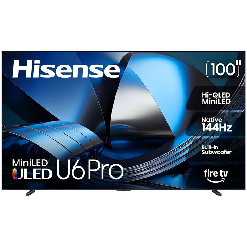 Hisense - 100" Class U6 Pro Series ULED Mini-LED 4K UHD Smart Fire TV, , hires