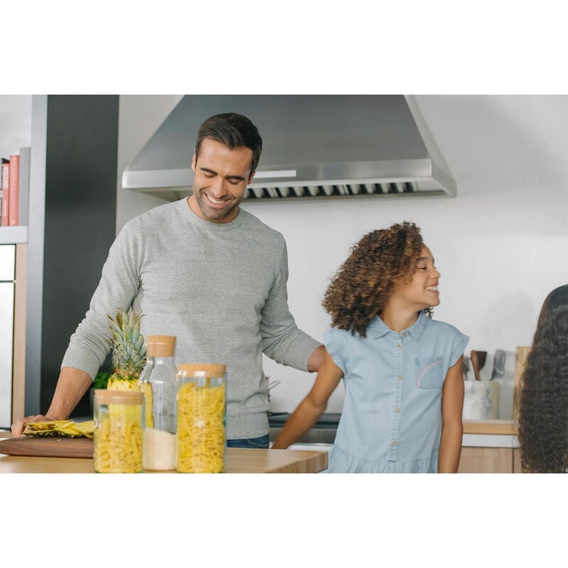 Thermador Professional Series 48 in. Ducted Chimney Style Range Hood with 4 Fan Speeds & 4 LED Lights - Stainless Steel, , hires