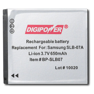 DigiPower - Rechargeable Lithium-Ion Battery for Samsung TL100 Digital Cameras | BP-SLB07