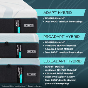 Tempur-Pedic Adapt 2.0 Medium Hybrid Twin Size Mattress, , hires