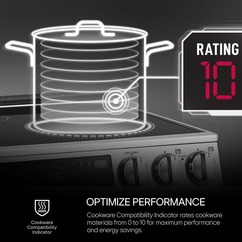 LG 30 in. 4-Burner Smart Induction Cooktop with Simmer Burner & Power Burner - Black, , hires