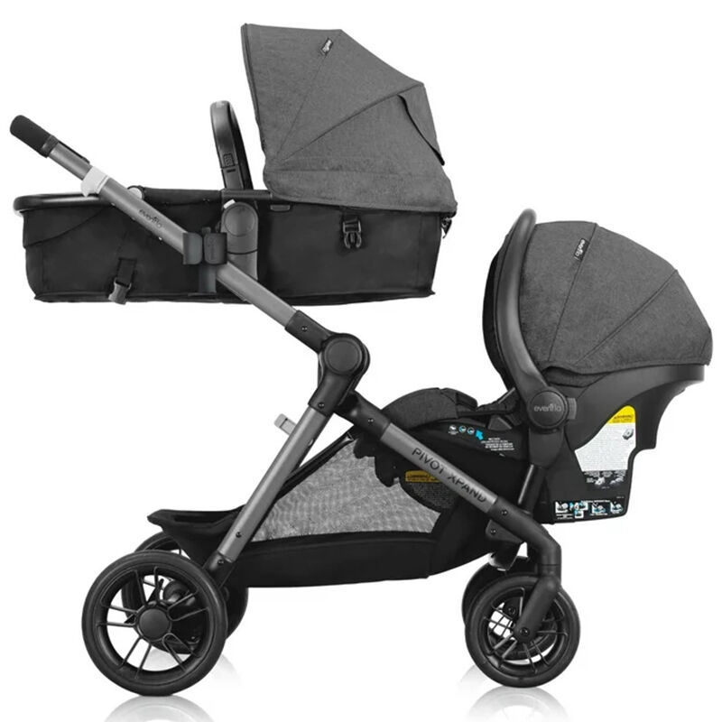 Evenflo Pivot Xpand Modular Travel System with LiteMax Infant Car