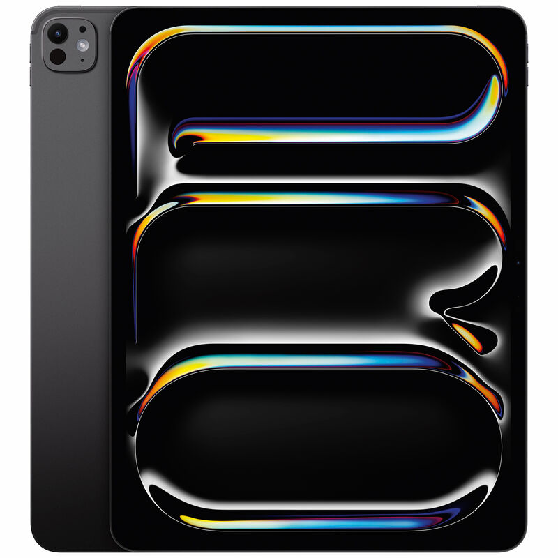 Apple - 13-inch iPad Pro (Latest Model) M4 chip Wi-Fi 2TB with OLED Nano Texture Glass - Space Black, Space Black, hires