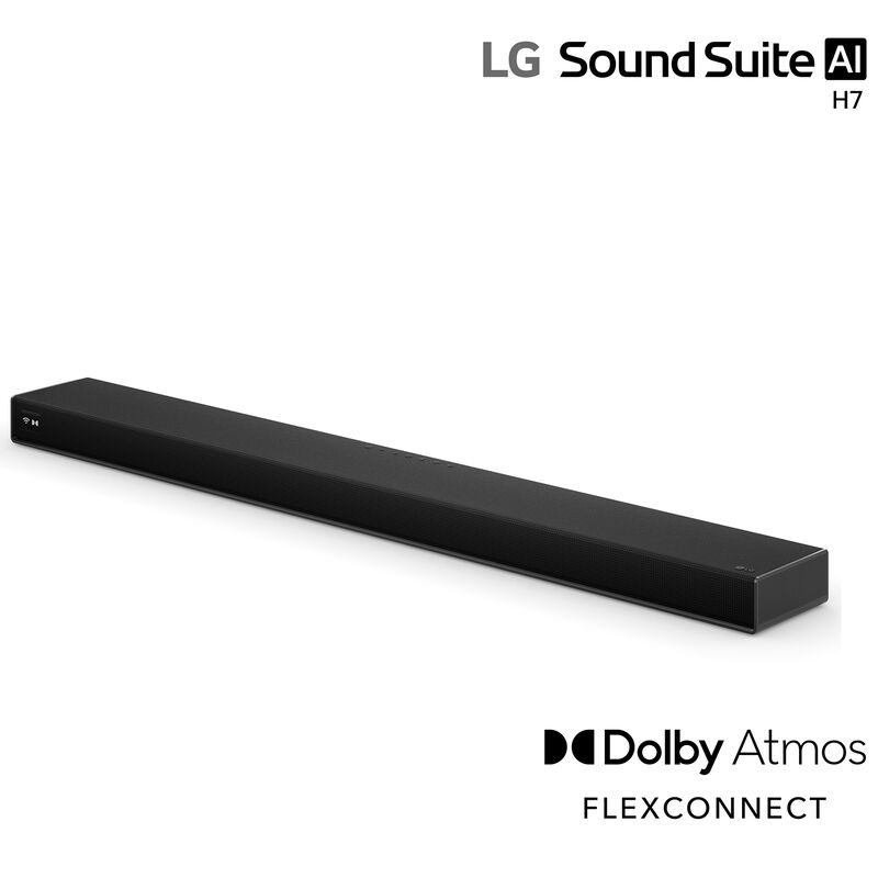 LG Sound Suite 5.1.3 Channel Dolby Atmos Smart Sound Bar with Bluetooth - Black, , hires