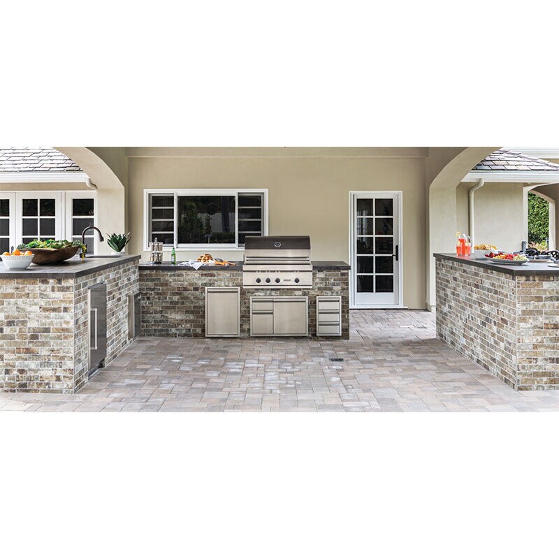 Wolf 36 in. 3-Burner Built-In Natural Gas Grill with Rotisserie, Sear Burner & Smoker Box - Stainless Steel, , hires