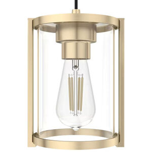 Hunter Astwood 9 in. 3-Light Linear Cluster Ceiling Light with Clear Glass - Alturas Gold, , hires