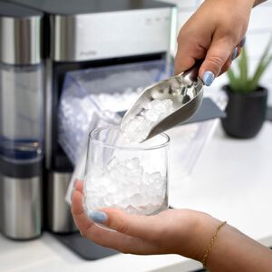 GE Profile 14 in. Smart Ice Maker with 3 lb. Ice Storage & Digital Control - Stainless Steel, , hires