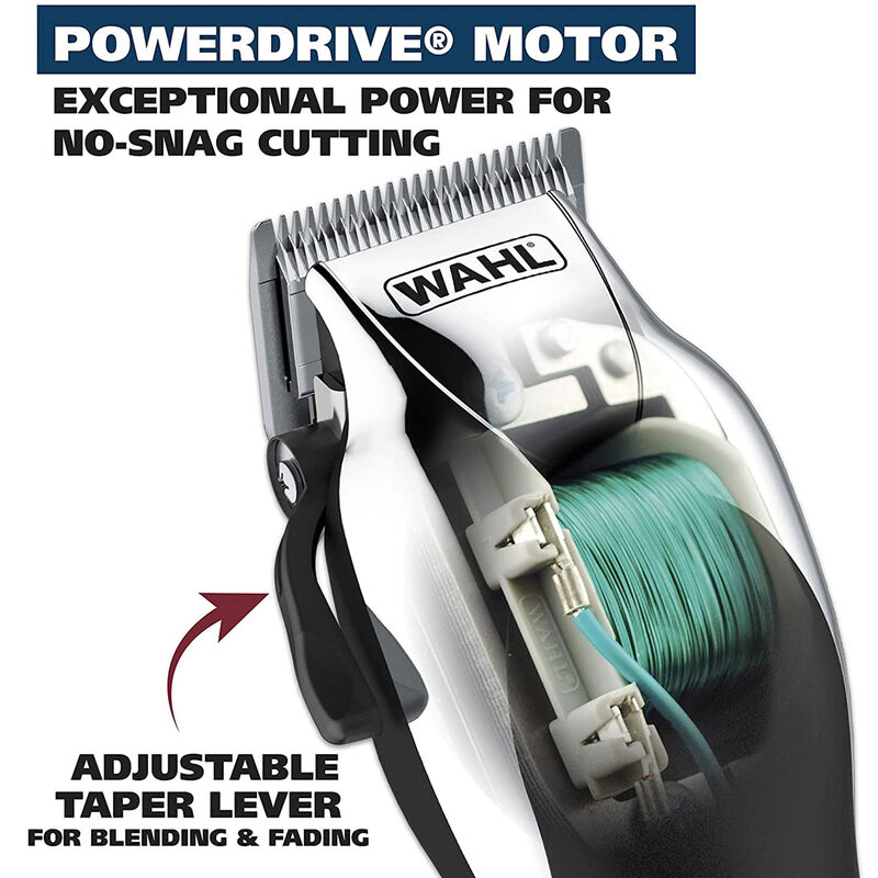 Wahl 24 Piece Chrome Hair Cutting Kit, , hires