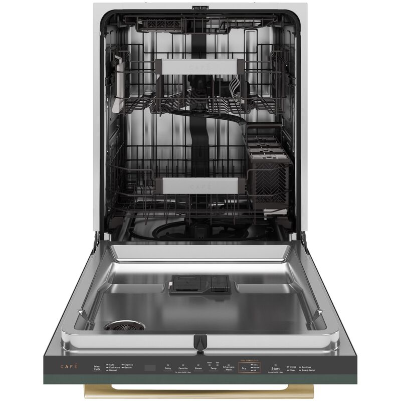 Cafe 24 in. Top Control Flush-Mount Smart Dishwasher with 44 dBA Sound Level, 3rd-Rack & Dual Convection Ultra Dry - Custom Panel Ready, , hires