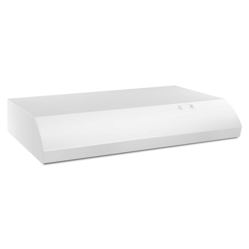 Whirlpool 30 in. Standard Style Range Hood with 2 Speed Settings, Ducted Venting & Incandescent Light - White, , hires