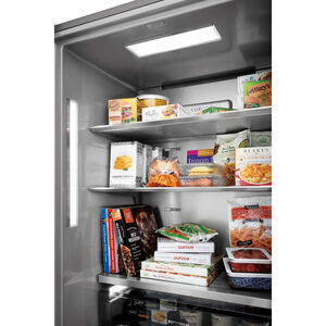 Electrolux 33" 18.9 Cu. Ft. Built-In Upright Freezer with Ice Maker & Digital Control - Stainless Steel, , hires