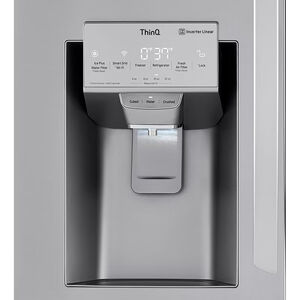 LG InstaView 36 in. 29.5 cu. ft. Smart 4-Door French Door Refrigerator with Ice & Water Dispenser - PrintProof Stainless Steel, PrintProof Stainless Steel, hires